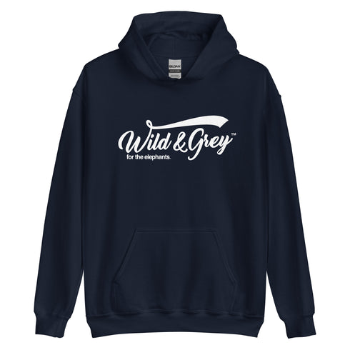 Retro Elephant Logo - Over Head Mens Hoodie